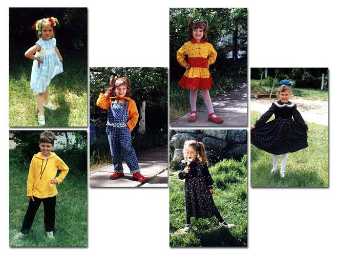 Samples of children clothes