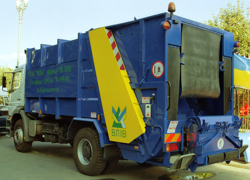 Garbage-removal trucks